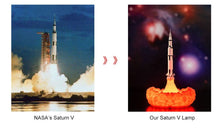 Lade das Bild in den Galerie-Viewer, Saturn V Lampe, Nachtlicht, Tischlicht, Nachtlampe, Raketen Lampe, Deko kaufen
