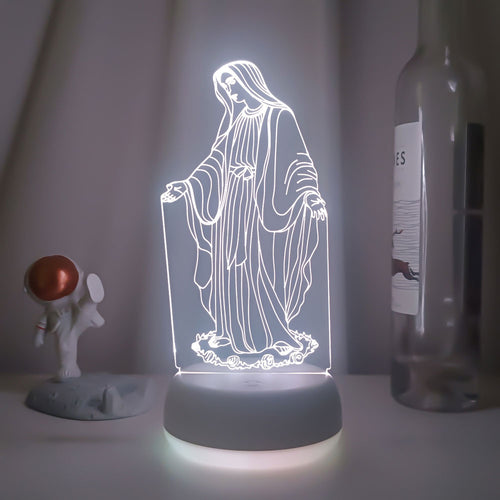 3D LED Hologramm Nachtlampe Mutter Gottes kaufen