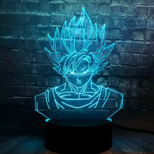 Lade das Bild in den Galerie-Viewer, Dragon Ball Son Goku 3D Lampe - Farbwechsel kaufen
