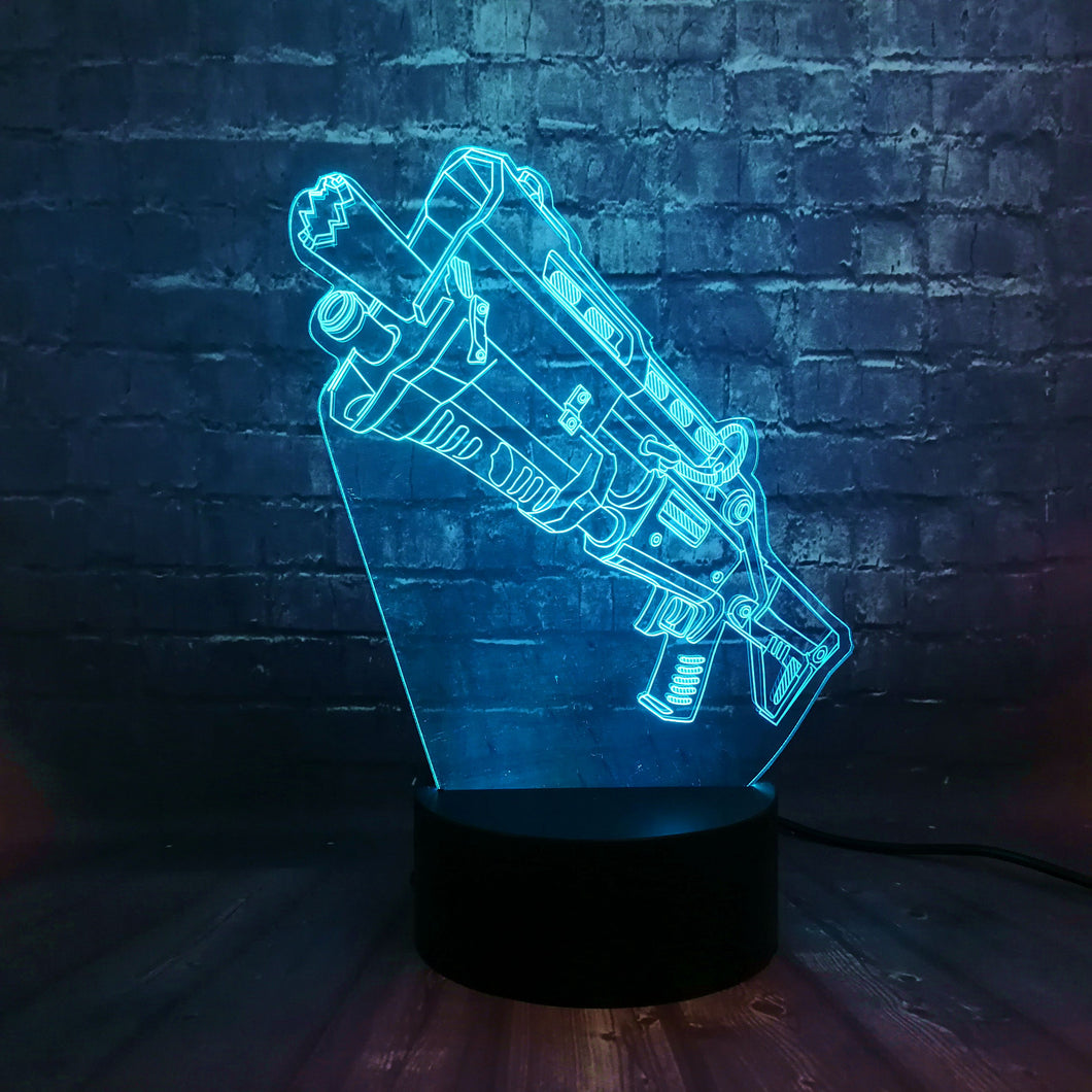 Battle Royal Gun Lampe mit 3D Effekt - Tischlampe kaufen