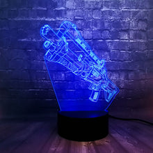 Lade das Bild in den Galerie-Viewer, Battle Royal Gun Lampe mit 3D Effekt - Tischlampe kaufen
