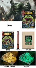 Lade das Bild in den Galerie-Viewer, Hulk Comic Heft Lampe, Nachtlicht im Comic Look kaufen
