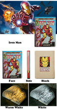 Lade das Bild in den Galerie-Viewer, Iron Man Nachtlicht, Lampe im Comic Book Design - Lampe fächert auf kaufen
