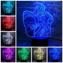 Lade das Bild in den Galerie-Viewer, Avengers Thanos 3D Super Lampe mit Farbwechsel Effekt kaufen
