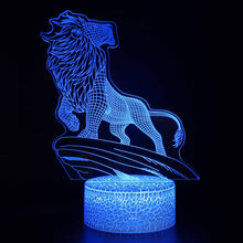 Lade das Bild in den Galerie-Viewer, König der Löwen Lion King Nachtlampe, Lampe, Tischlicht mit 3D Effekt kaufen
