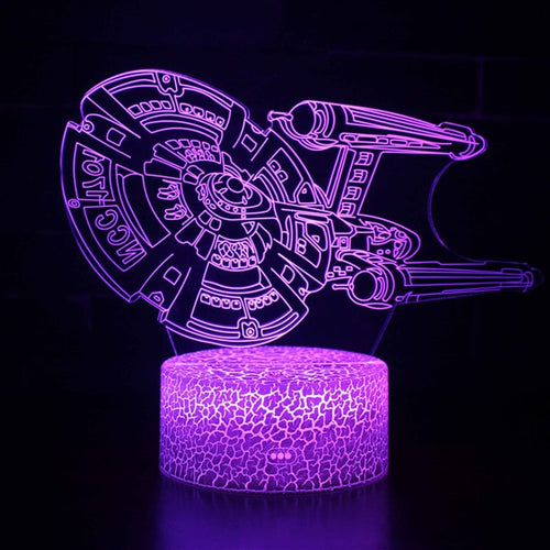 Star Trek Enterprise Lampe mit 3D Effekt, Farbwechsel und Fernbedienung kaufen