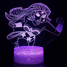 Lade das Bild in den Galerie-Viewer, Wonder Woman Nachttischlampe mit 3D Effekt, Nachtlicht, Lampe, Tischlampe kaufen
