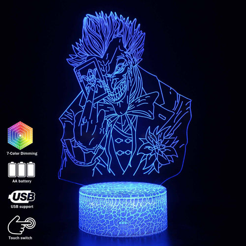DC Joker Nachtlicht, Lampe, 3D Effekt, Farbwechsel mit 16 Farben kaufen
