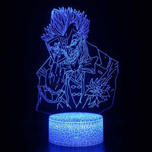 Lade das Bild in den Galerie-Viewer, DC Joker Nachtlicht, Lampe, 3D Effekt, Farbwechsel mit 16 Farben kaufen

