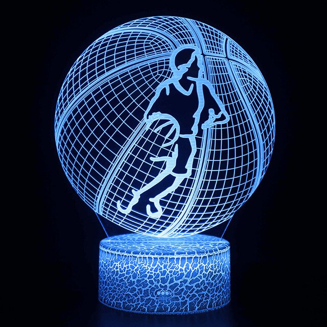 3D illusion Basketball Lampe mit Farbwechsel und Fernbedienung kaufen