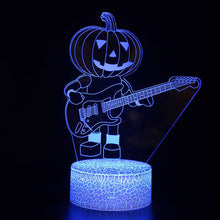 Lade das Bild in den Galerie-Viewer, Halloween Kürbis Pumpkin Nachttischlampe mit 3D Effekt kaufen
