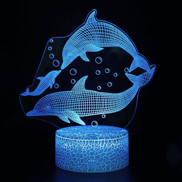 LED Nachtlicht mit Delfin Motiven kaufen