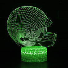 Lade das Bild in den Galerie-Viewer, Fußball Lampe als Nachtlicht mit Farbwechsel und 3D Effekt kaufen
