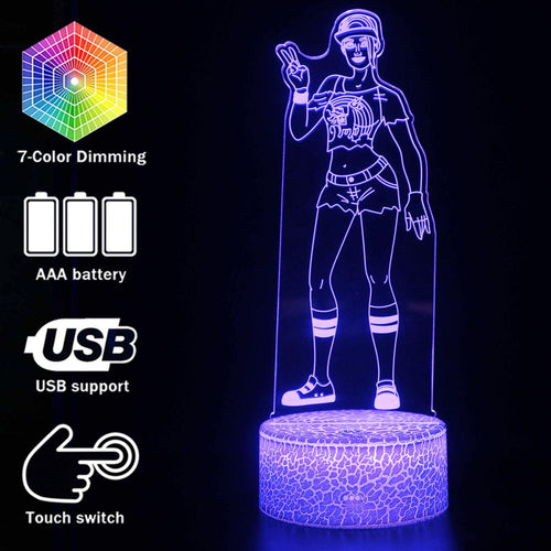 Fortnite Season 9 Beach Bomber Nachttischlampe mit 3D Effekt kaufen