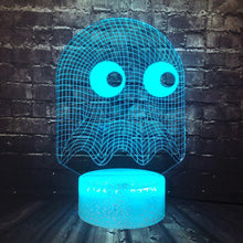 Lade das Bild in den Galerie-Viewer, Pacman Lampe mit Farbwechsel und 3D Effekt kaufen
