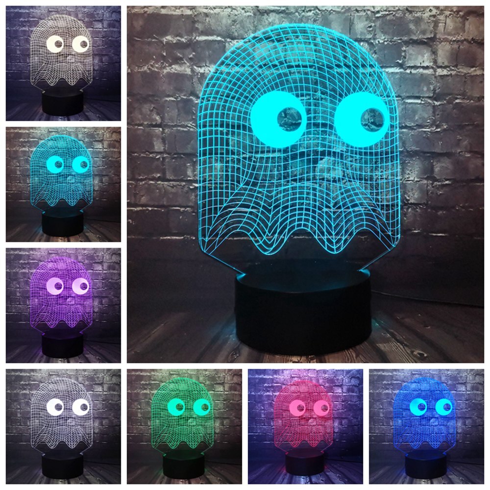 Pacman Lampe mit Farbwechsel und 3D Effekt kaufen