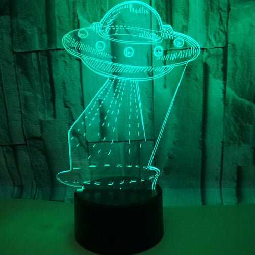 UFO 3D Deko Lampe / Nachtlicht mit wechselnden Farben kaufen