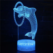 Lade das Bild in den Galerie-Viewer, LED Nachtlicht mit Delfin Motiven kaufen
