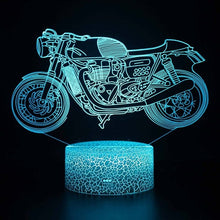 Lade das Bild in den Galerie-Viewer, X-Game Motorrad Nachttischlicht mit Farbwechsel und 3D Effekt kaufen
