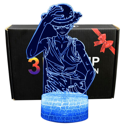 One Piece Anime 3D Lampe mit Farbwechsel - verschiedene Motive kaufen