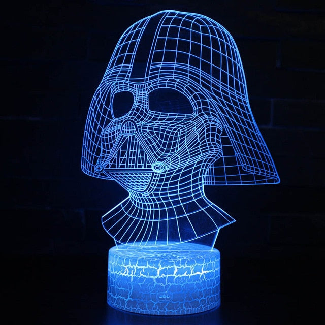 Star Wars R2D2 BB-8, Darth Vader, Todesstern 3D Lampe Nachtlicht kaufen