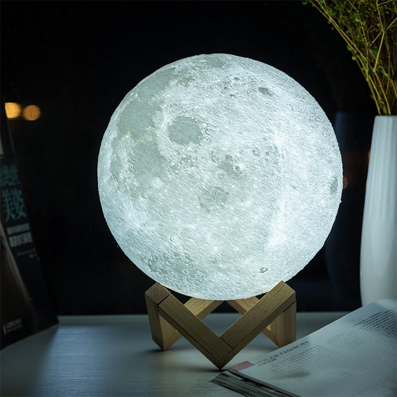 ele ELEOPTION Mondlampe,2023 Upgraded 3D-Schwebender Mond Lampe,3  Farbverlauf Einstellbare LED-Lampe Nachttischlampe Touch Dimmbar  Wiederaufladbare Dekorative Lampe Geeignet Zum Verschenken14cm : :  Beleuchtung