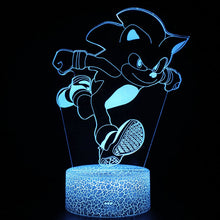 Lade das Bild in den Galerie-Viewer, Sonic the Hedgehog Nachtlampe, verschiedene Motive und Farbwechsel kaufen
