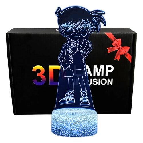 Detektiv Conan Anime LED Nachttischlampe, Nachtlicht, Lampe mit 3D Effekt und Farbwechsel kaufen
