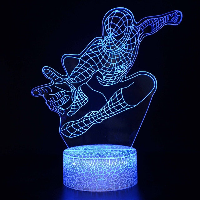 Spiderman Nachttisch Lampe - verschiedene Spider Man Lampen Motive - Farbwechsel kaufen