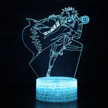 Lade das Bild in den Galerie-Viewer, Anime Naruto Uzumaki Lampe, Tischlicht, Nachttischlampe 3D Effekt und Farbwechsel kaufen
