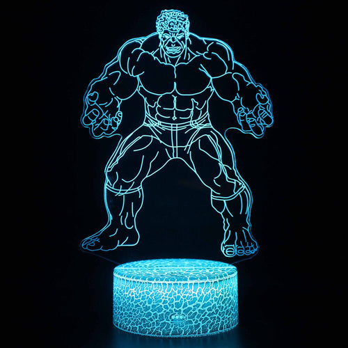 Avengers Hulk 3D Nachttischlampe mit Farbwechsel und Fernbedienung kaufen