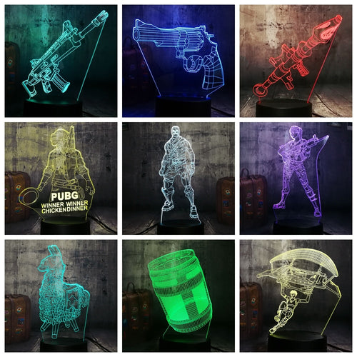 Battle Royale PUBG 3D Effekt Lampe mit Farbwechsel kaufen