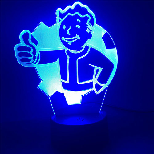 Nachtlicht mit Fallout Shelter Logo Lampe kaufen