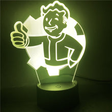 Lade das Bild in den Galerie-Viewer, Nachtlicht mit Fallout Shelter Logo Lampe kaufen
