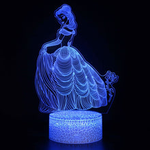 Lade das Bild in den Galerie-Viewer, Frozen Elsa Anna Olaf Sven Nachtlicht, Nachtlampe, Licht mit 3D Effekt kaufen
