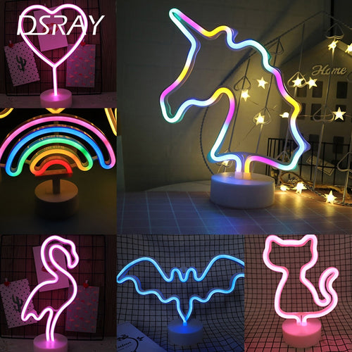 Neon Licht LED USB Lampe in verschiedenen Motiven kaufen