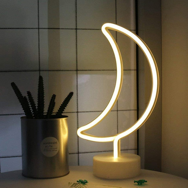 Neon Licht LED USB Lampe in verschiedenen Motiven – Lumilights