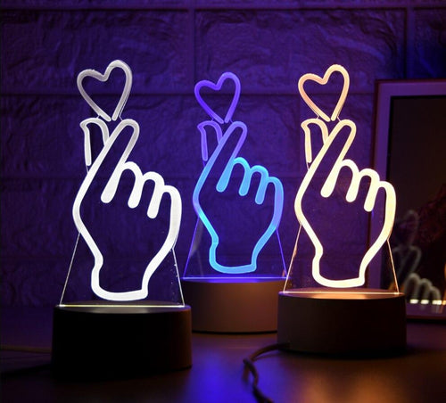 Hand mit Herz Lampe Deko Licht kaufen