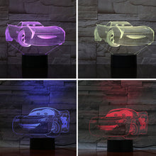 Lade das Bild in den Galerie-Viewer, Cars Nachtlampe für Kinder mit Farbwechsel kaufen

