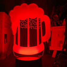 Lade das Bild in den Galerie-Viewer, 3D Nachtlicht in Bierglas Optik Oktoberfest Style kaufen
