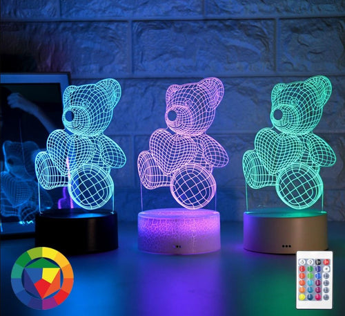 Niedlicher Teddy mit Herz Nachtlicht Lampe Tischlicht kaufen