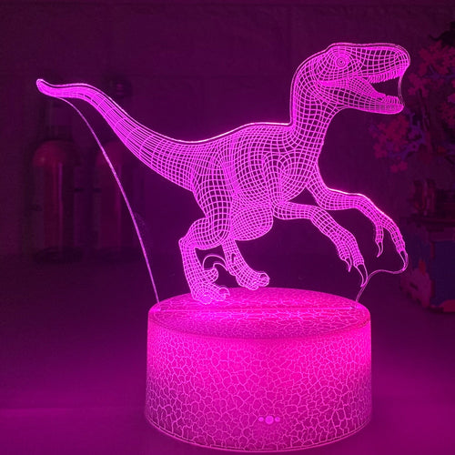 Nachtlicht mit Dino Motiv - Bis zu 16 Farben mit Farbwechsel kaufen