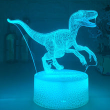 Lade das Bild in den Galerie-Viewer, Nachtlicht mit Dino Motiv - Bis zu 16 Farben mit Farbwechsel kaufen
