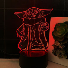 Lade das Bild in den Galerie-Viewer, Star Wars Yoda Nacht Lampe Deko Licht kaufen
