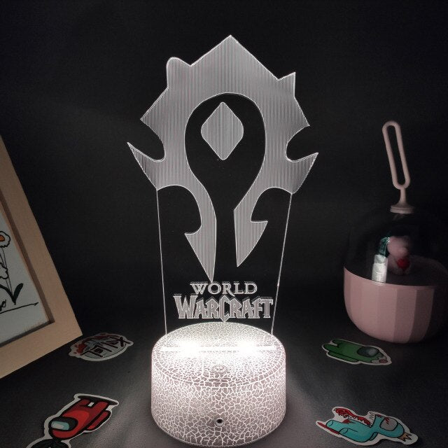 World Of Warcraft Für die Horde Flagge Nacht Lampe Deko Licht kaufen