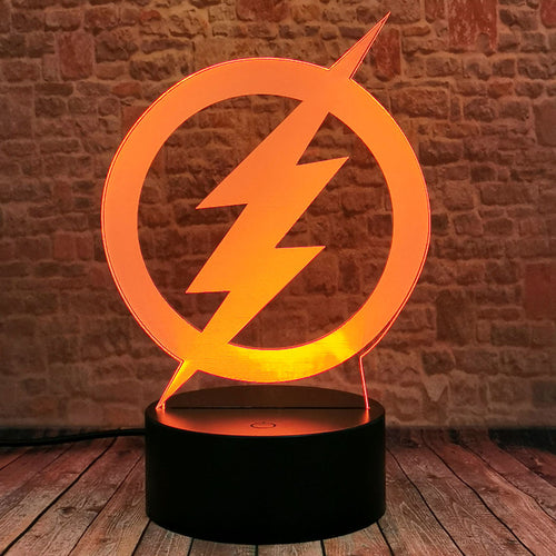 Der Flash Nachtlicht mit Flash Logo und Farbwechsel Effekt kaufen