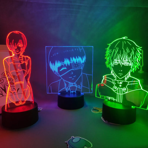 Tokyo Ghoul Kaneki Ken 3D LED Lampe mit wechselnden Farben kaufen