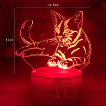 Lade das Bild in den Galerie-Viewer, Nacht Licht / Deko Lampe mit Katzen Motiv kaufen
