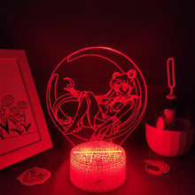 Lade das Bild in den Galerie-Viewer, Sailor Moon 3D LED Lampe Nacht Licht mit Farbwechsel Effekt kaufen
