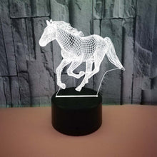 Lade das Bild in den Galerie-Viewer, Wundervolles Nachtlicht mit Pferde Motiv kaufen
